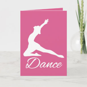 Cartes de voeux DANSE personnalisées couleur et te