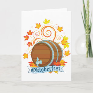 Cartes de voeux de baril d'Oktoberfest