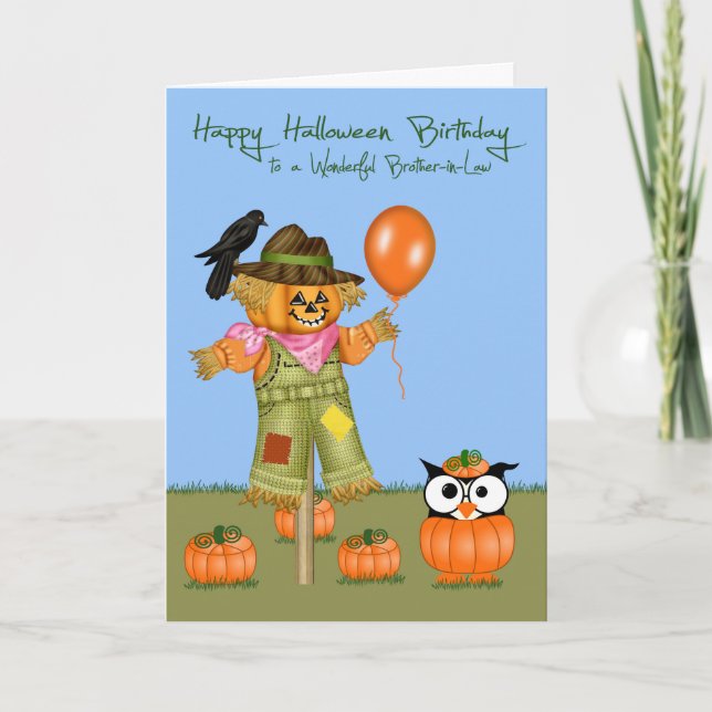 Cartes de voeux de beau-frère de Halloween (Devant)