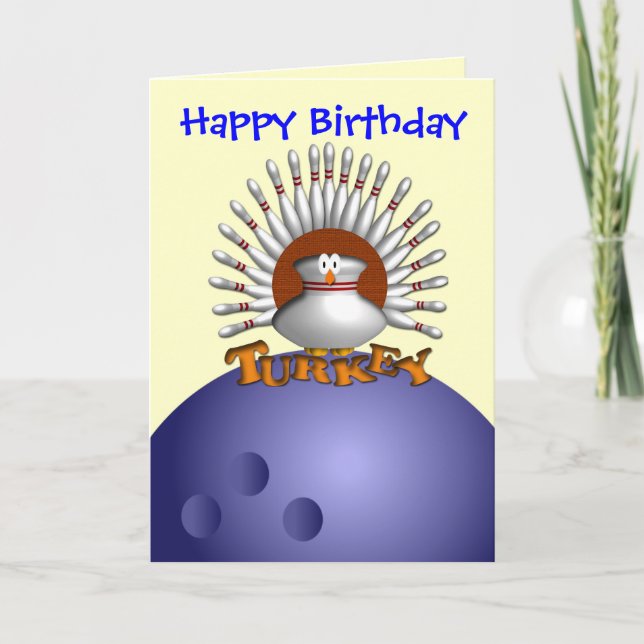 Cartes de voeux de Bowling personnalisées Cartes p (Devant)