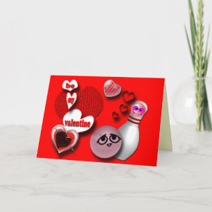 Cartes de voeux de Bowling personnalisées Cartes p