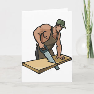 Cartes de voeux de charpentier