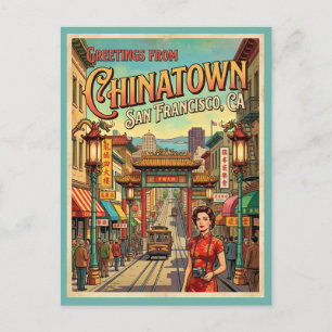 Cartes de voeux de Chinatown San Francisco