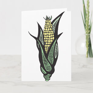 Cartes de voeux de Cob de maïs