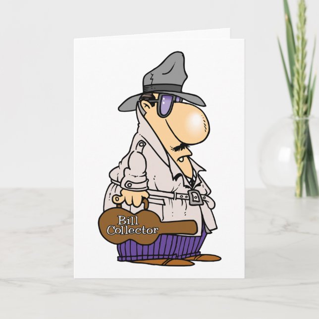 Cartes de voeux de commis au recouvrement (Devant)