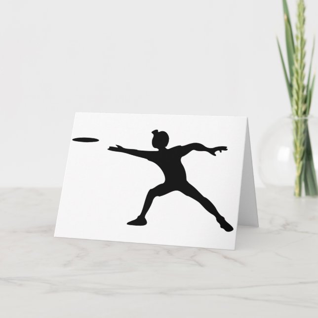 Cartes de voeux de frisbee (Devant)
