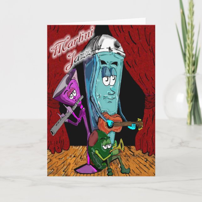 Cartes de voeux de jazz de Martini (Devant)