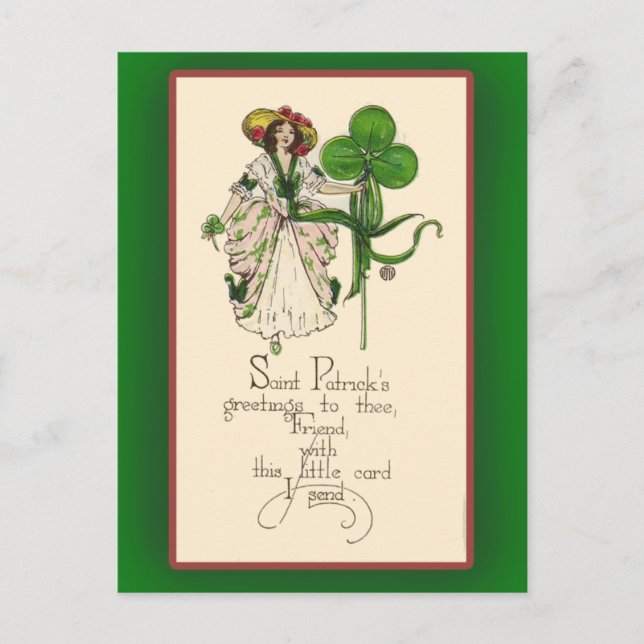Cartes de voeux de la Saint-Patrick (Devant)