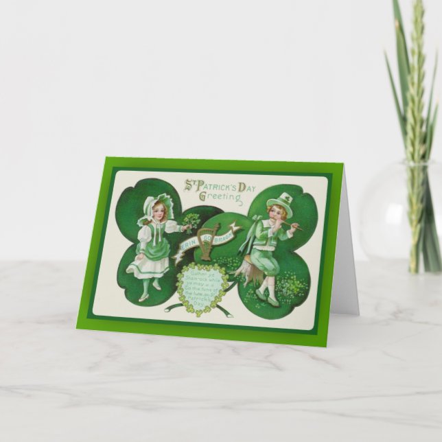 Cartes de voeux de la Saint-Patrick (Devant)