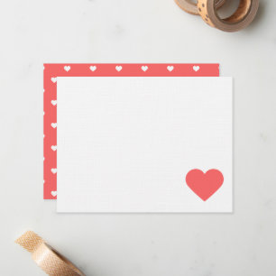 Cartes de vœux de la Saint-Valentin Coral Sweet He