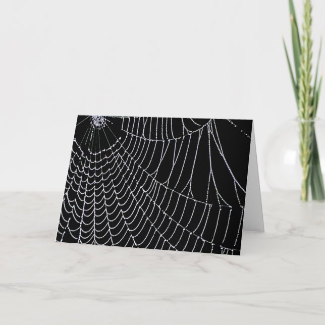 Cartes de voeux de la toile de l'araignée | (Devant)