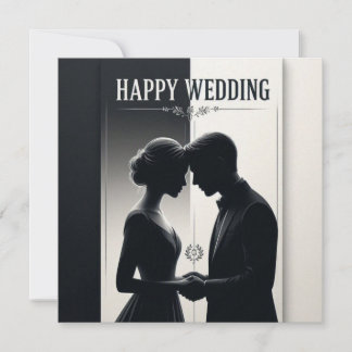 Cartes de vœux de mariage heureux