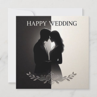 Cartes de vœux de mariage heureux