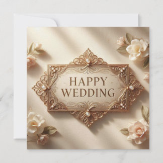 Cartes de vœux de mariage heureux