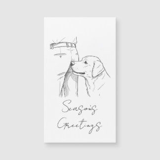 Cartes de vœux de Noël Amoureux de chien drôle