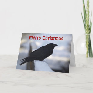Cartes de voeux de Noël Corbeau