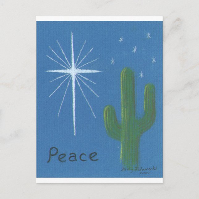 Cartes de voeux de Noël de désert (Devant)