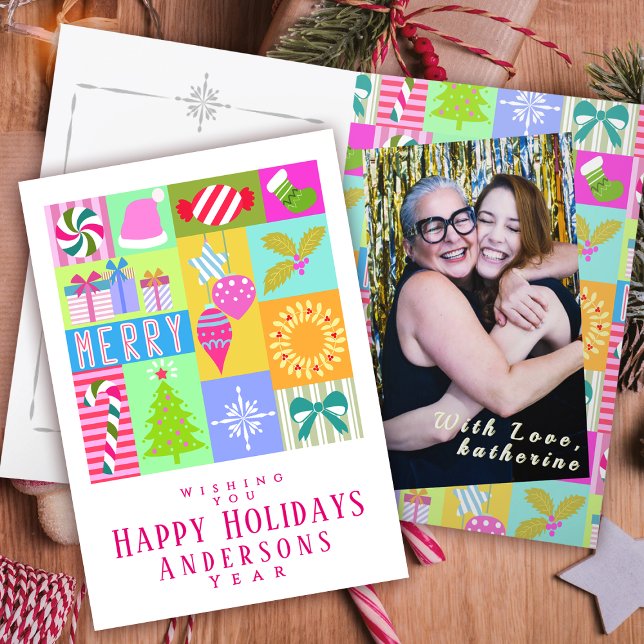 Cartes de voeux de Noël de l'Avent (Christmas Advent Calendar Design.)