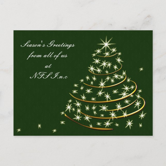 Cartes de voeux de Noël de l'entreprise (Devant)