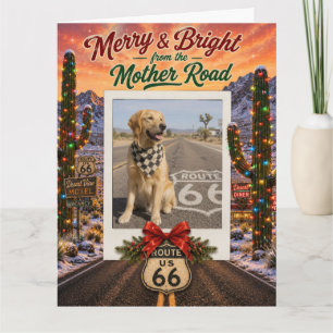 Cartes de vœux de Noël personnalisées Route 66