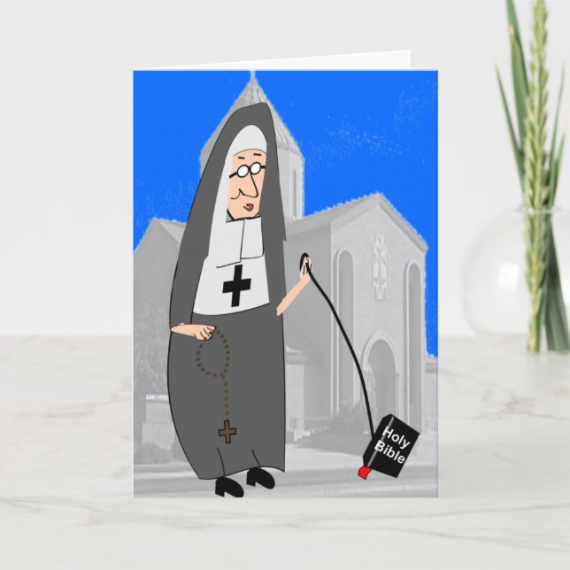 Cartes de voeux de Nun drôle (Devant)