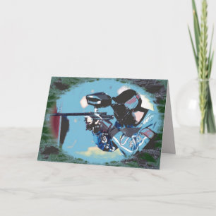 Cartes de voeux de Paintball