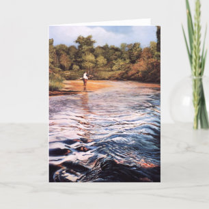 Cartes de voeux de peinture de rivière