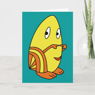 Cartes de voeux de personnage de dessin animé Kawa