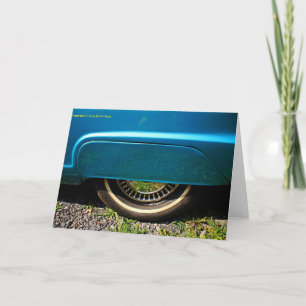 Cartes de voeux de pneu de voiture
