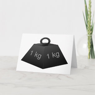 Cartes de vœux de poids de 1KG