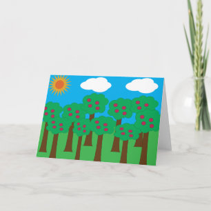 Cartes de voeux de pommiers