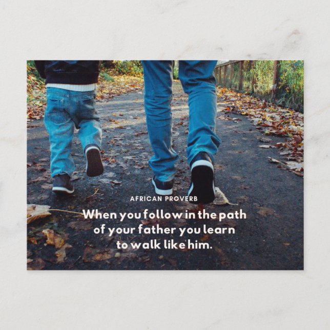 Cartes de voeux de proverbes africains (Devant)