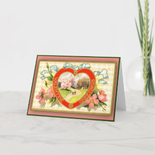 Cartes de voeux de Saint Valentin Scène pastorale