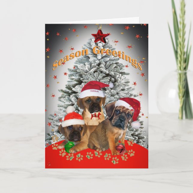 Cartes de voeux de saison de Puggle (Devant)