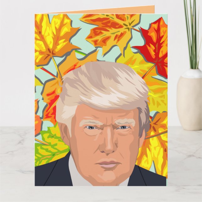 CARTES DE VŒUX DE THANKSGIVING DE DONALD TRUMP (Devant)
