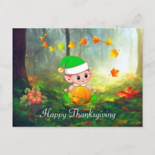 Cartes de vœux de Thanksgiving Feuilles d'automne 
