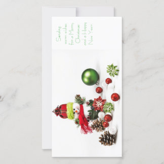 cartes de voeux de vacances de Noël 4x8