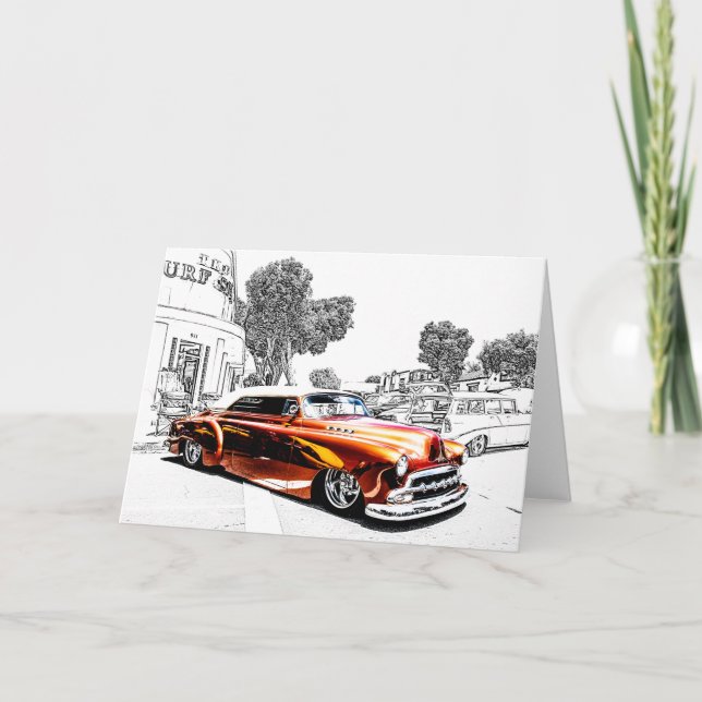 Cartes de voeux de voiture (Devant)