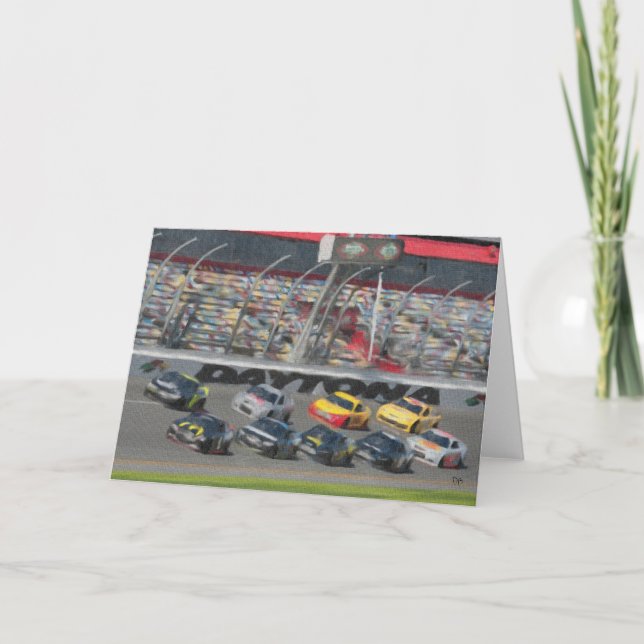 Cartes de voeux de voitures courantes (Devant)