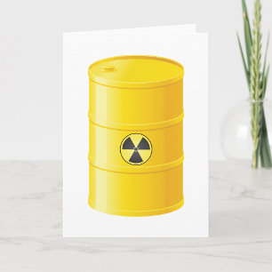 Cartes de voeux des déchets radioactifs