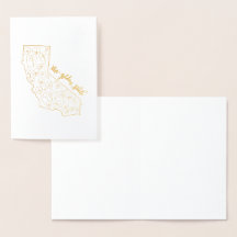 Cartes de voeux d'État d'or