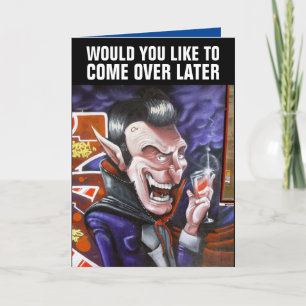 CARTES DE VOEUX DRACULA DRÔLES POUR HALLOWEEN
