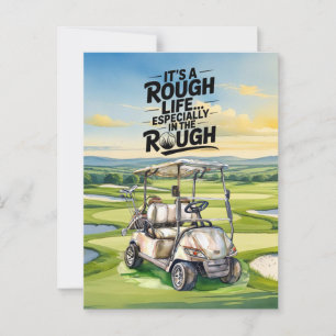 Cartes de vœux drôles de golf pour golfeur