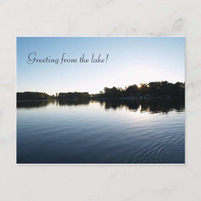 Cartes de voeux du lac (Devant)