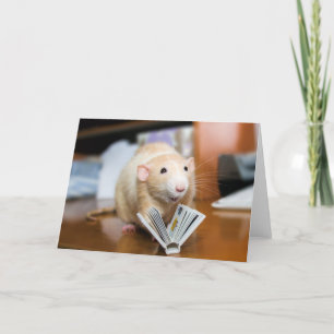 Cartes de voeux du livre de lecture Marty Mouse