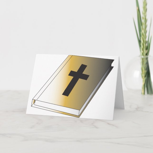 Cartes de voeux du livre religieux (Devant)