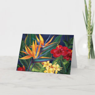 Cartes de voeux du paradis tropical