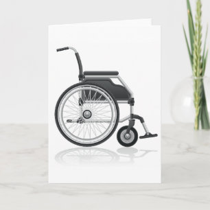 Cartes de voeux en fauteuil roulant