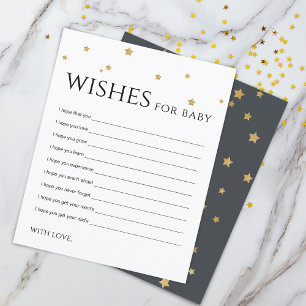 Cartes de vœux et de conseils pour bébé avec des é