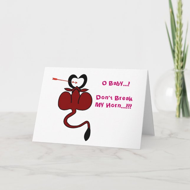 Cartes de voeux faites sur commande de taureau (Devant)